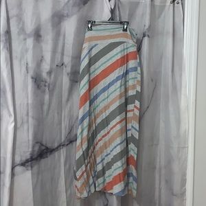 Striped Maxi Skirt